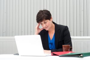 woman struggling to accelerate business growth